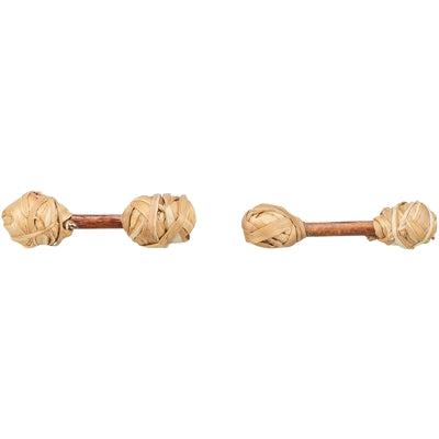 Trixie Hantelset aus Rinde, Holz und Gras