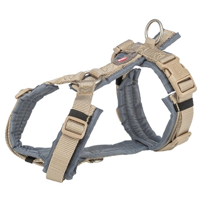 Trixie hondentuig premium trekking zand taupe grafiet grijs