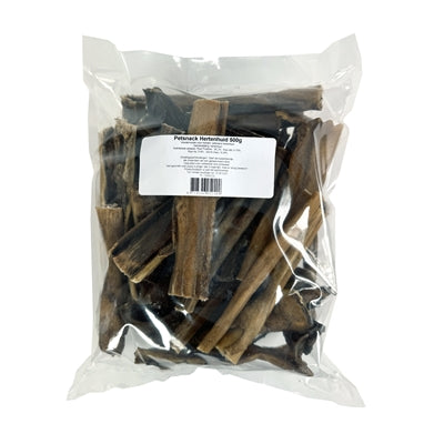 Petsnack Hirschfell ohne Haare
