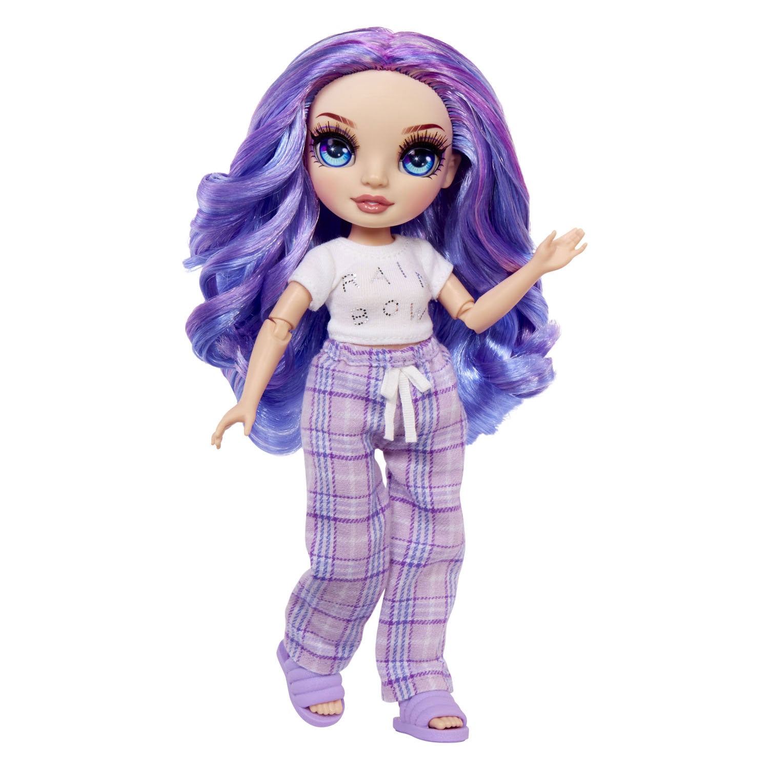 MGA Entertainment Rainbow High Junior High Pyjama-Party Modepuppe VIO