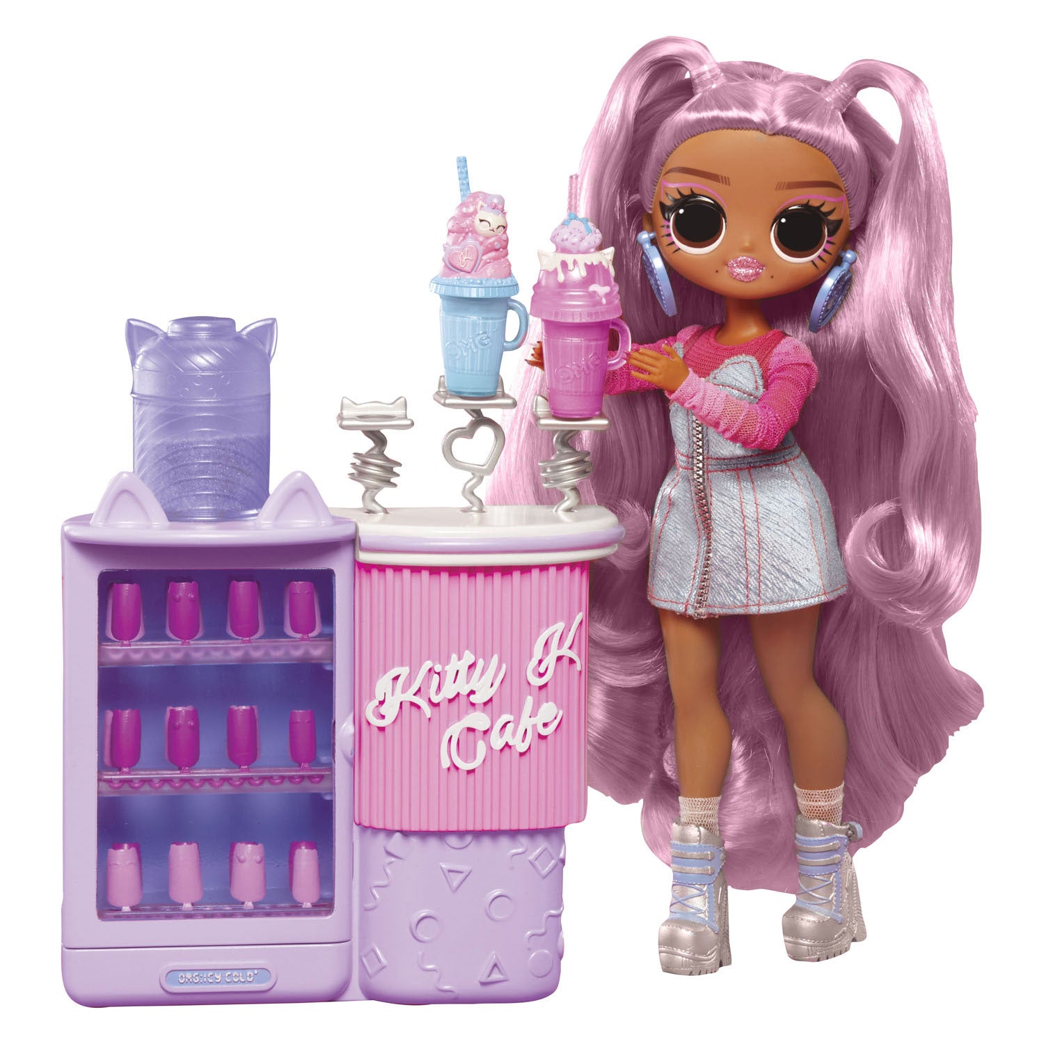 MGA Entertainment Super Raschung! OMG. Süße Nägel - Kitty K Café