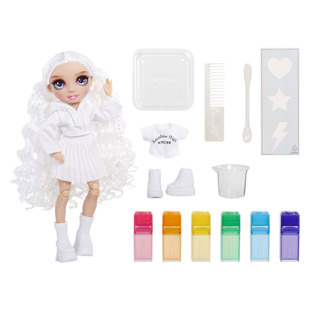 Rainbow h. watercolor create theme dolls purple eyes