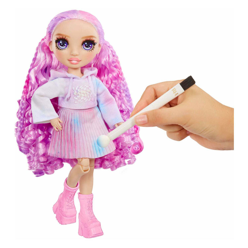 Rainbow h. watercolor create theme dolls purple eyes