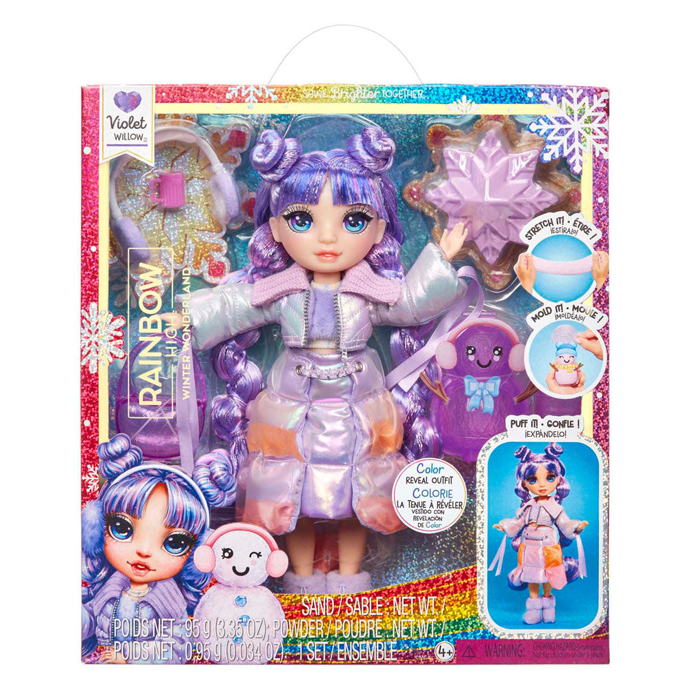 MGA Entertainment Regenbogenhoch Winterwunderland Puppe - Violette Weide
