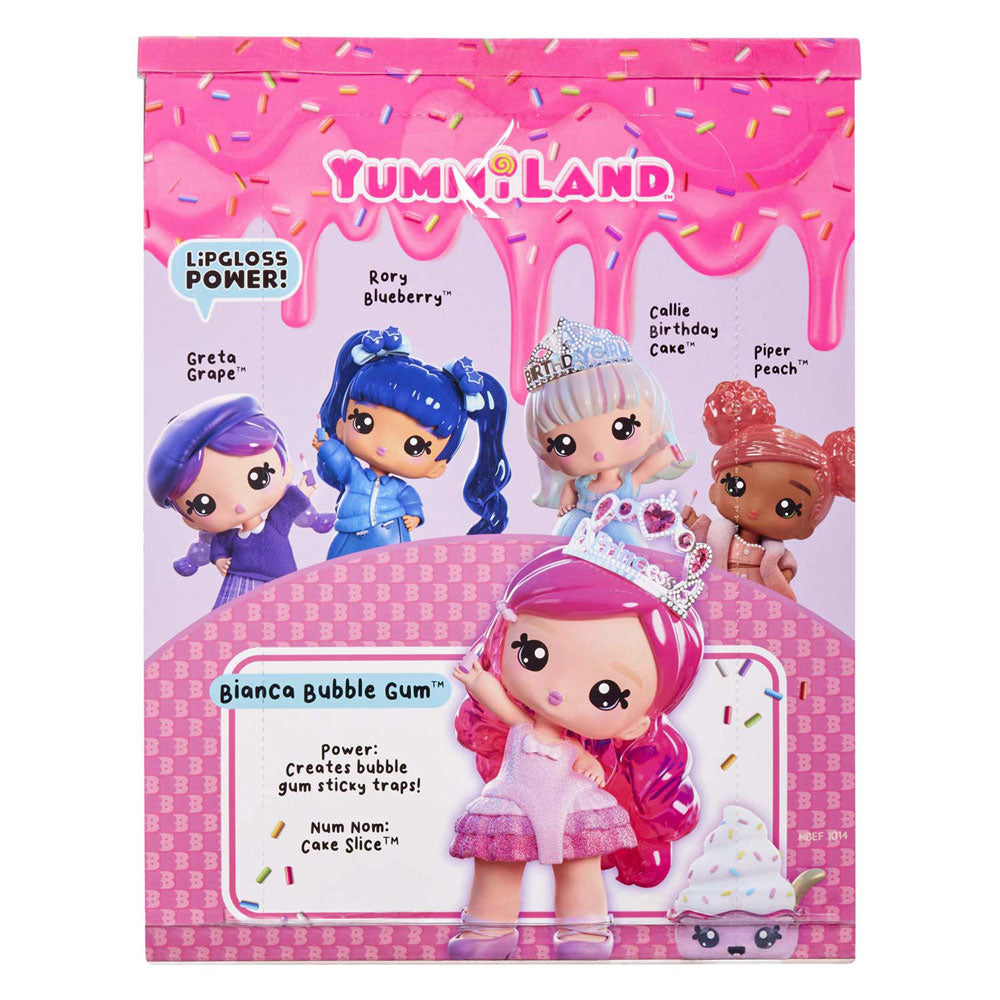 Yummiland large doll + lipgloss pet bianca bubblegum | 2 stuks