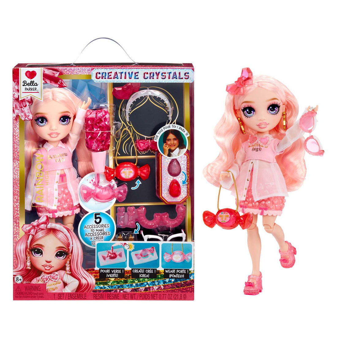 MGA Entertainment Rainbow High Crystal Fashion Modepuppe - Bella