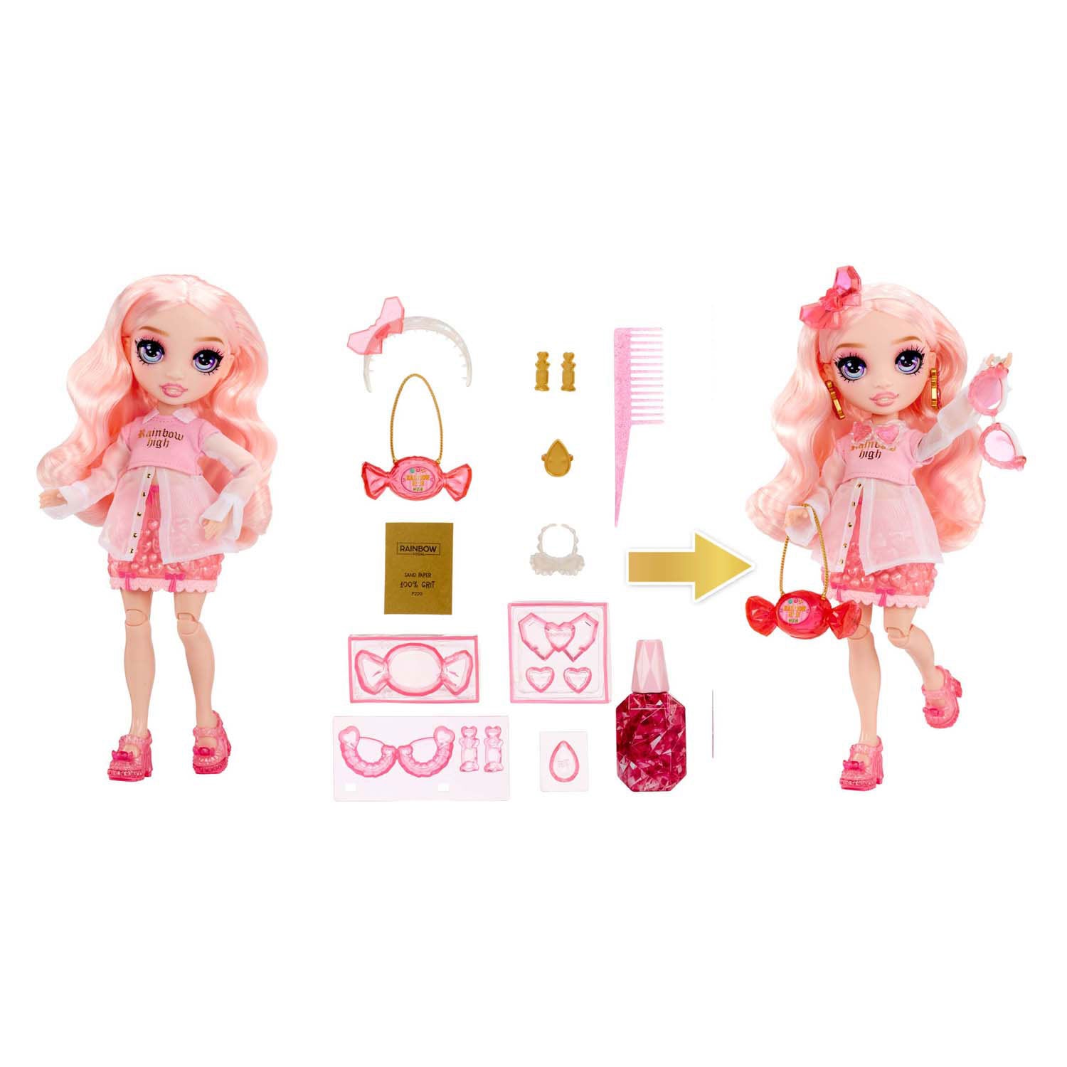 MGA Entertainment Rainbow High Crystal Fashion Modepuppe - Bella