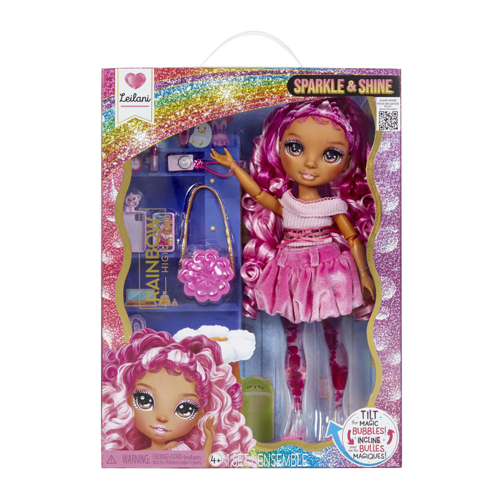 MGA Entertainment Regenbogen-Glitzer-Modepuppe rosa