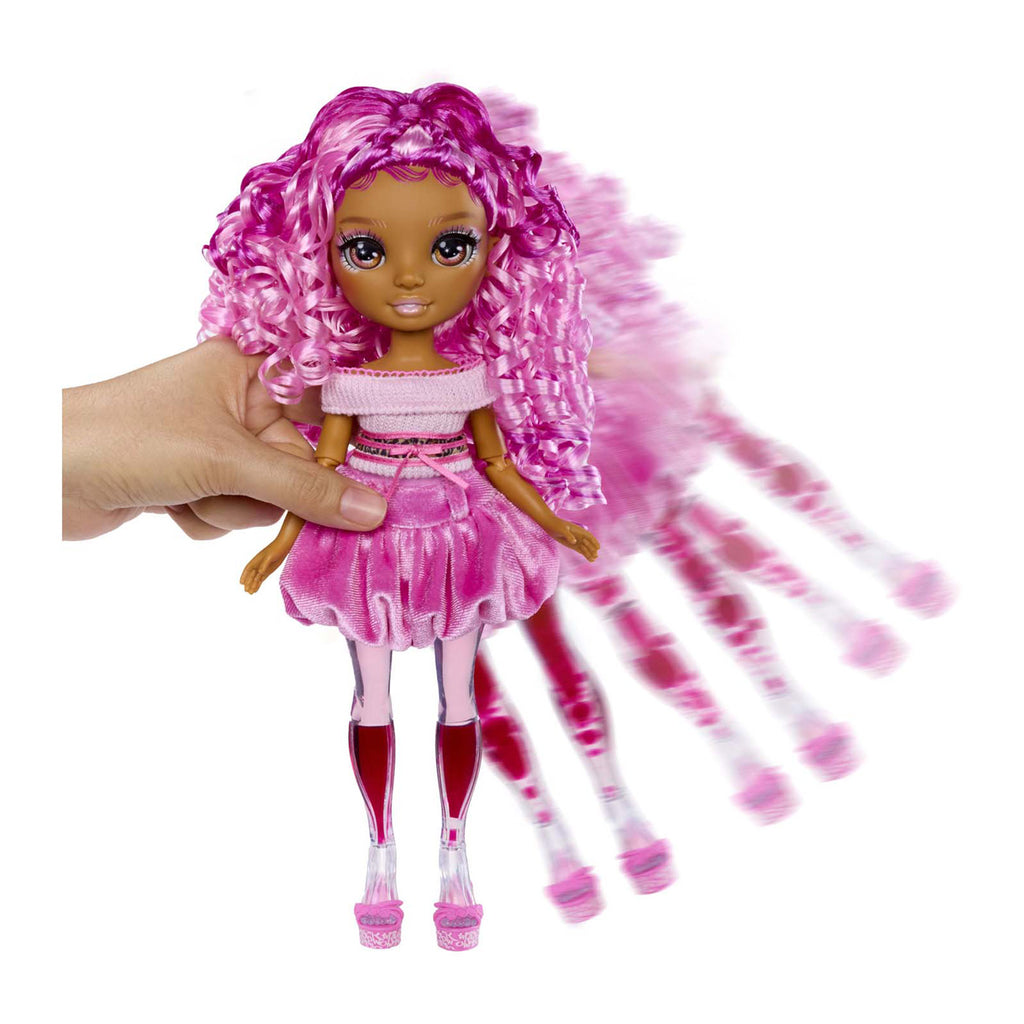 MGA Entertainment Regenbogen-Glitzer-Modepuppe rosa