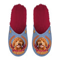 Pantoffel labradoodle lila rood