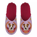 Pantoffel jack russel roze fuchsia