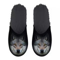 Pantoffel wolf zwart
