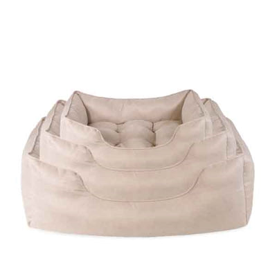 Rosenholz 40 Winks Hundebett dünner Köper beige