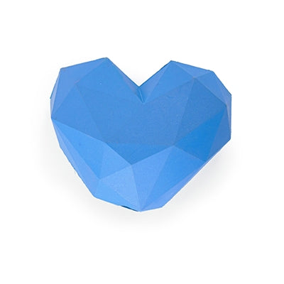 Battersea-Lebensmittelballherz aus Gummi blau