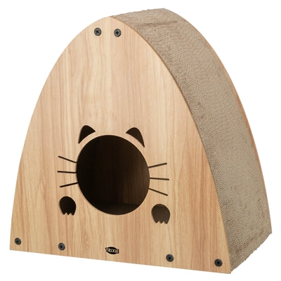 Trixie Kratzhaus aus MDF, hellbraun