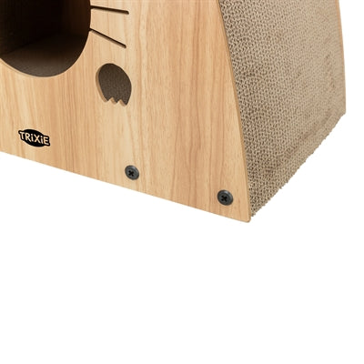 Trixie Kratzhaus aus MDF, hellbraun