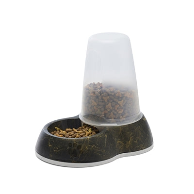 Savic Futterspender-Schlaufe Marmor Schwarz Gold