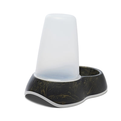 Savic Futterspender-Schlaufe Marmor Schwarz Gold