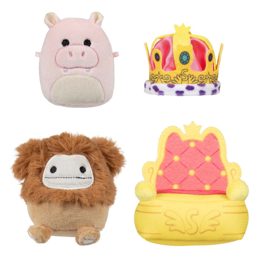 Squishmallows Kuscheltier Plüsch Micromallows - Paradewagen, 4 Stück.