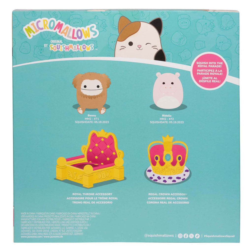 Squishmallows Kuscheltier Plüsch Micromallows - Paradewagen, 4 Stück.