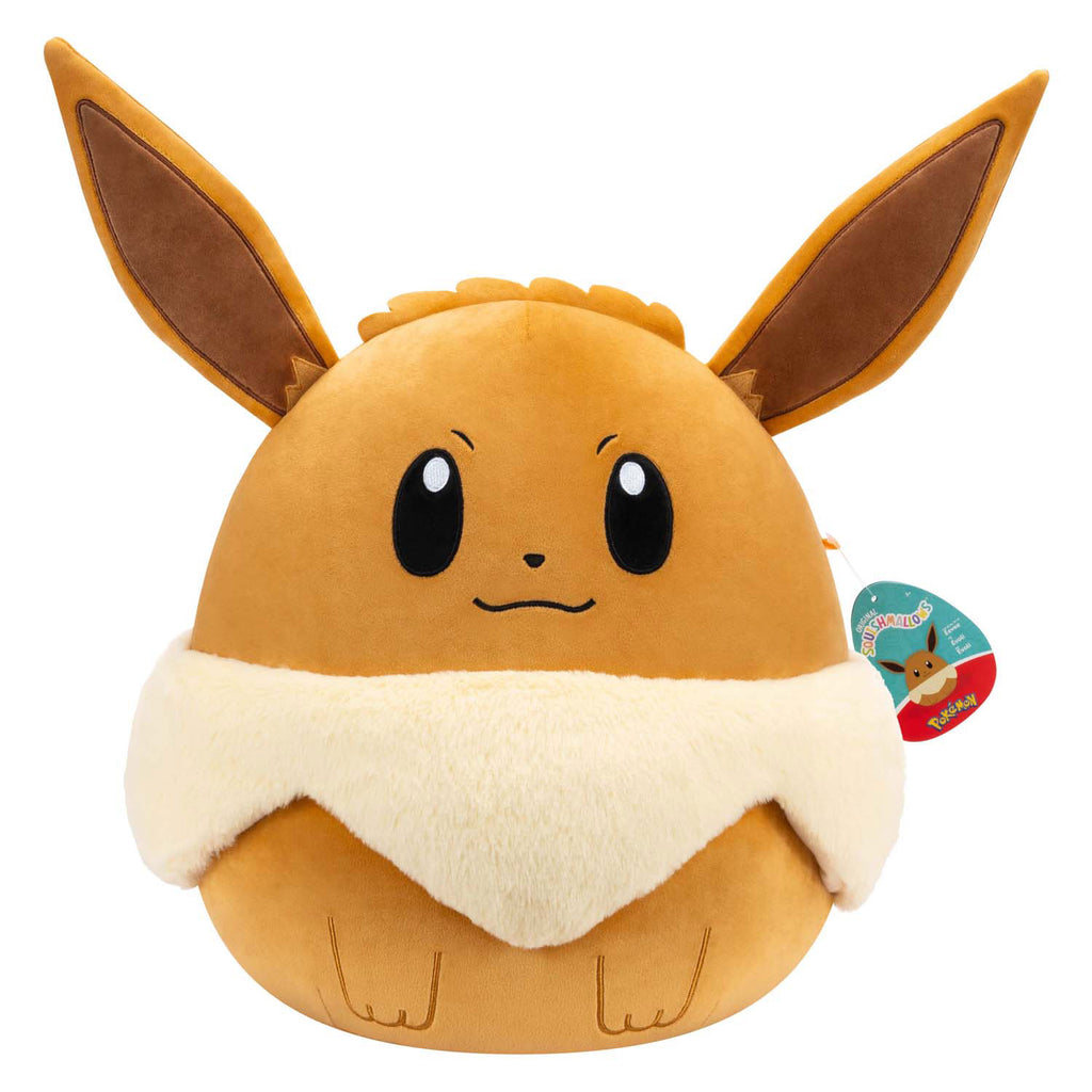 Squishmallows Pokémon Plüschtier – Evoli, 35 cm