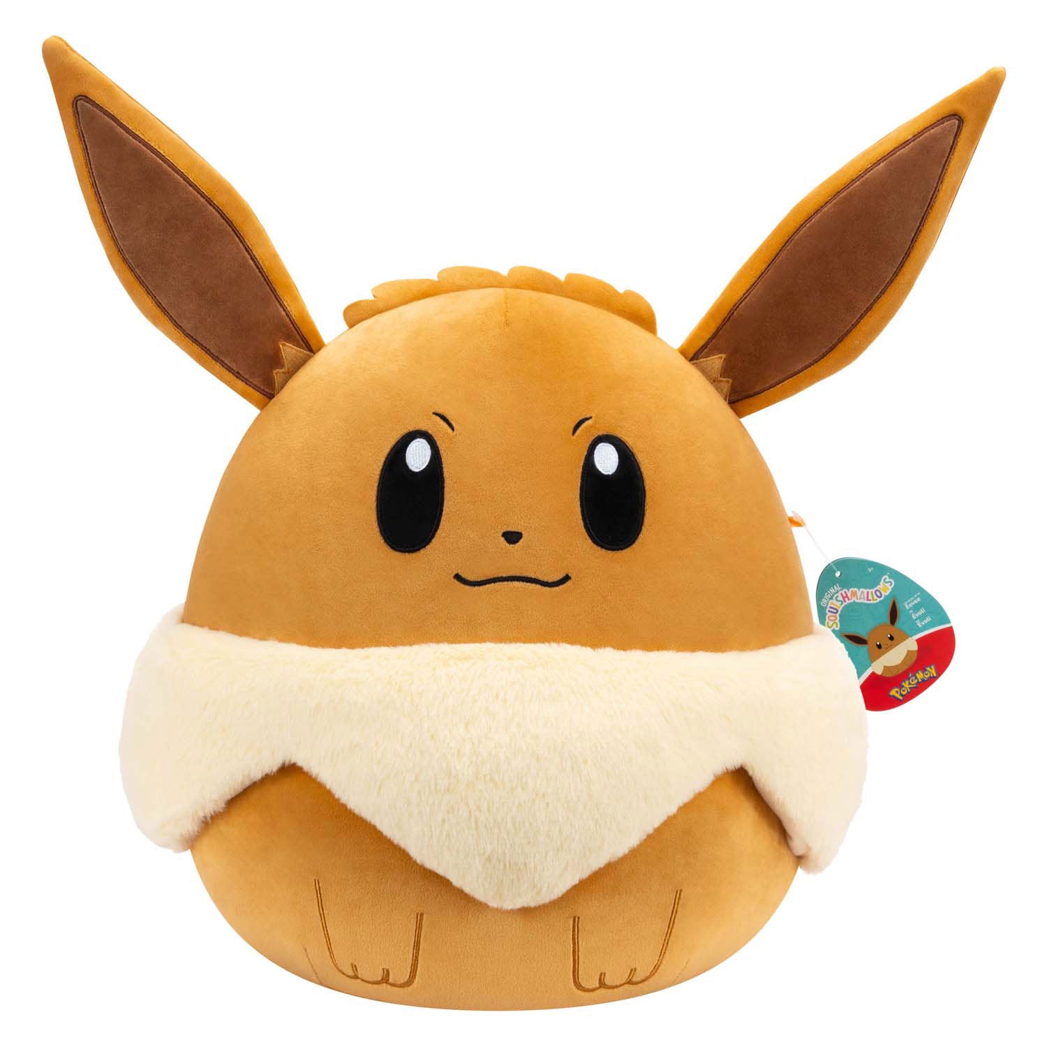 Squishmallows Pokémon Plüschtier – Evoli, 35 cm