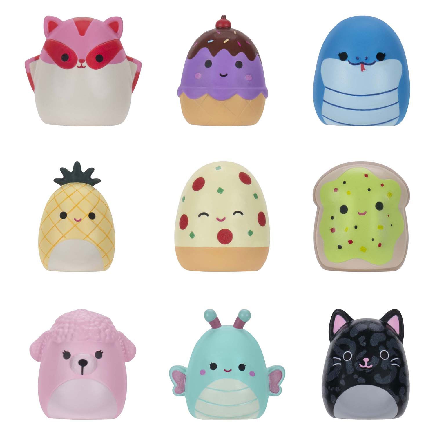 Jazwares squishalongs sleutelhanger clips assorti.