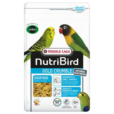 Nutribird Gold Crumble Trockeneifutter für Wellensittiche und kleine Papageien