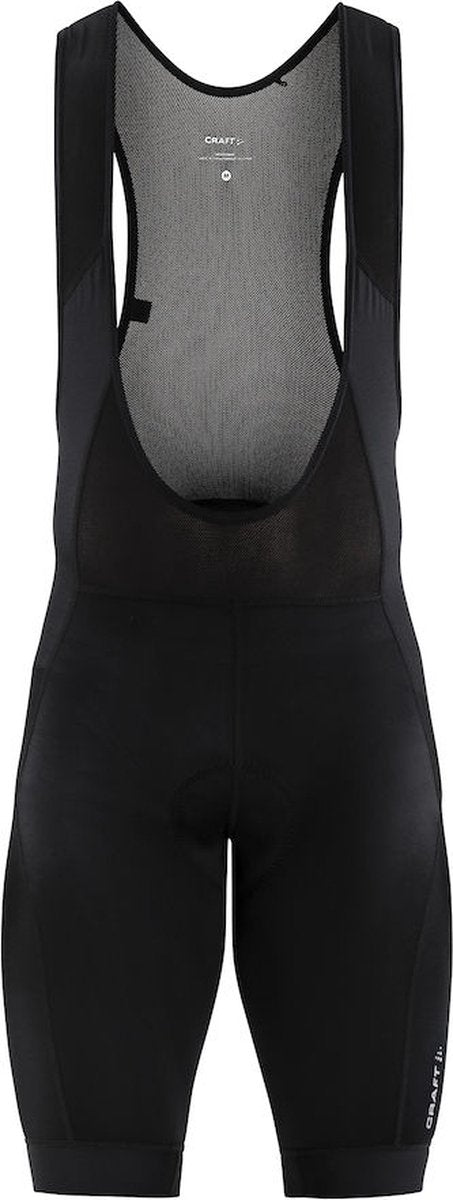 Craft core essence bib shorts m heren fietsbroek - zwart - zilver m