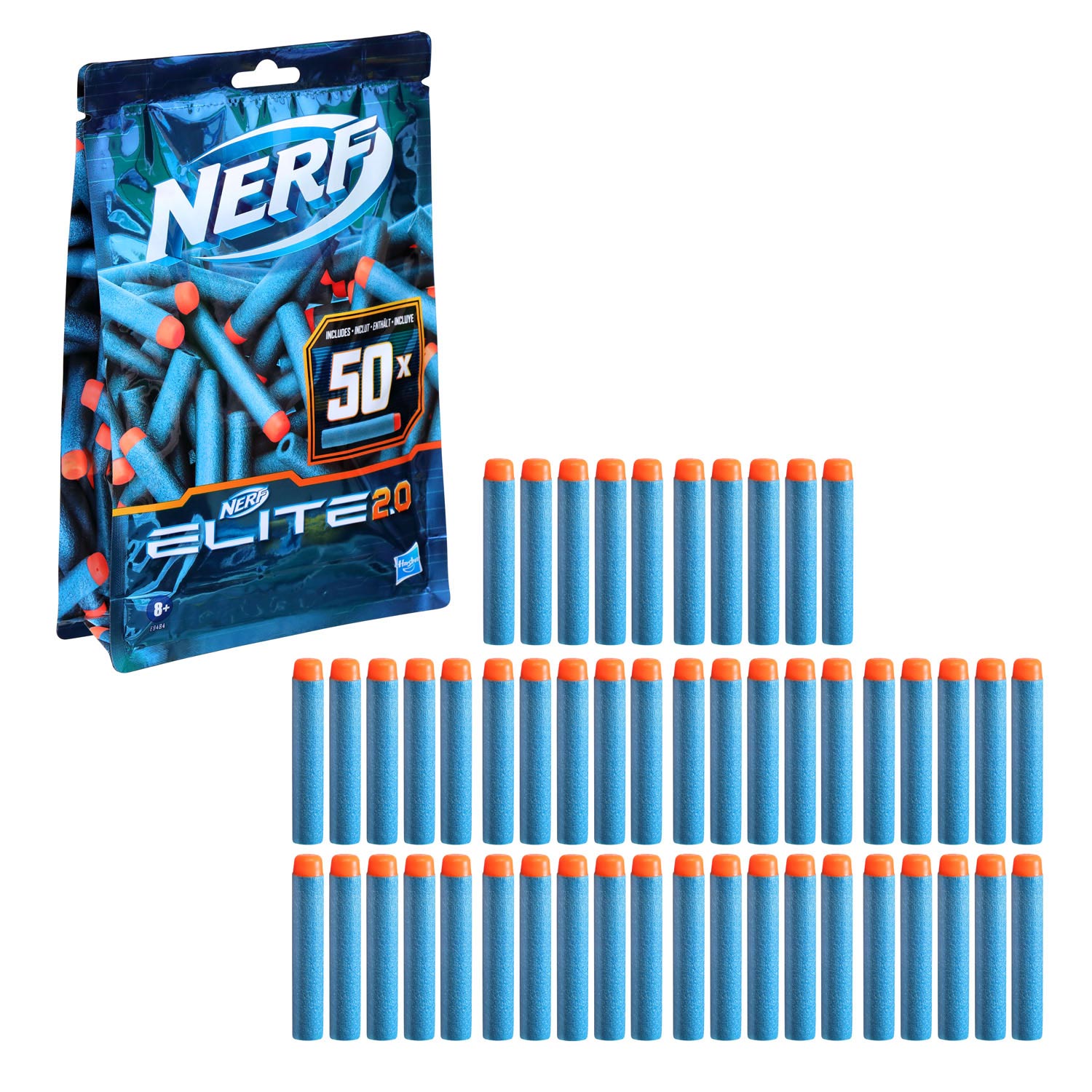 Nerf Elite 2.0 Darts, 50 Stück.