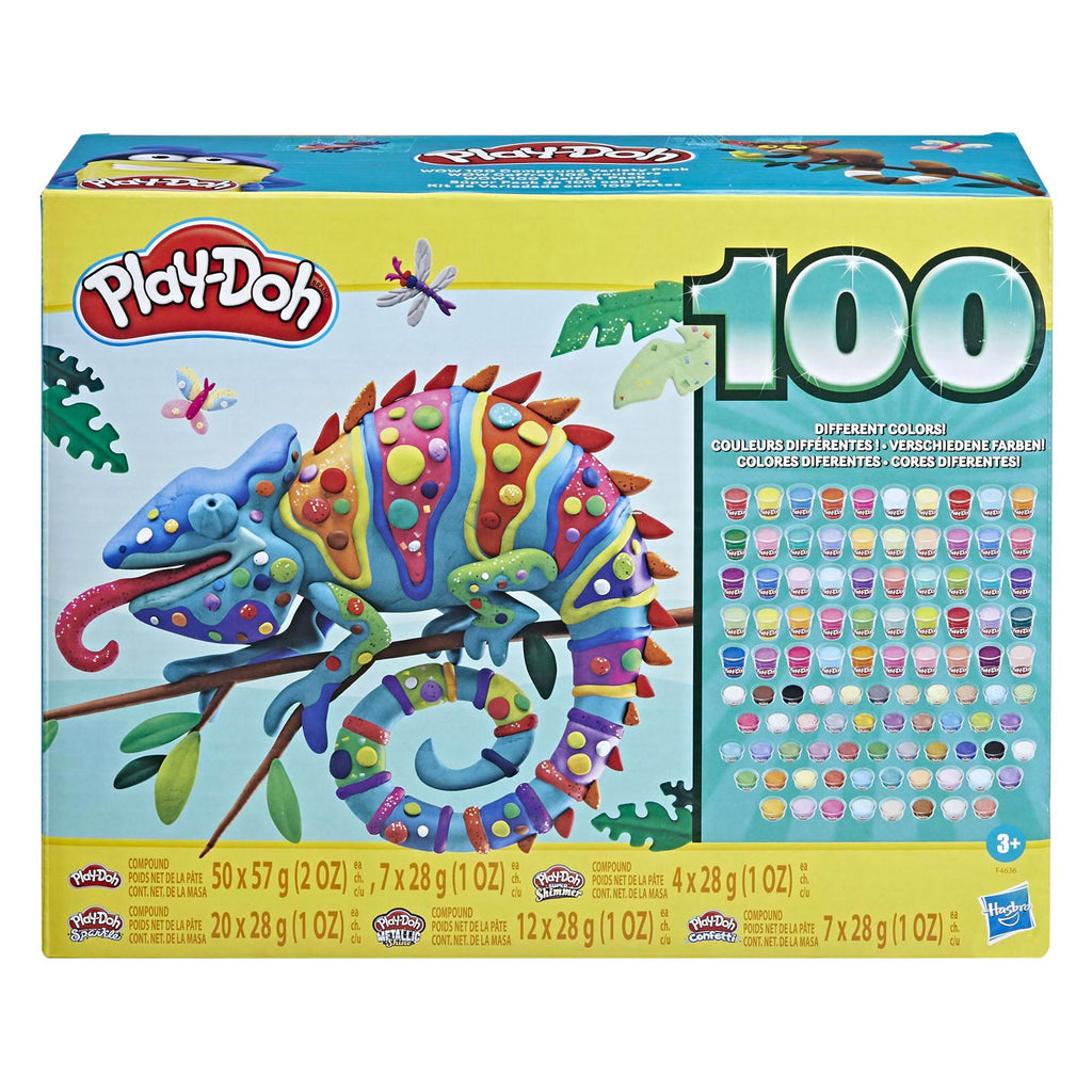 Play-Doh Wow 100 Knete-Sortiment, 100 Glaser