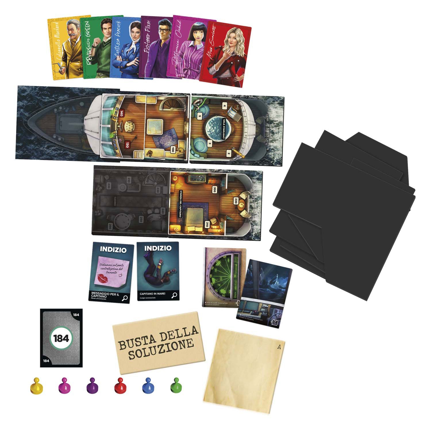 Hasbro Cluedo Flucht Sabotage auf See Brettspiel