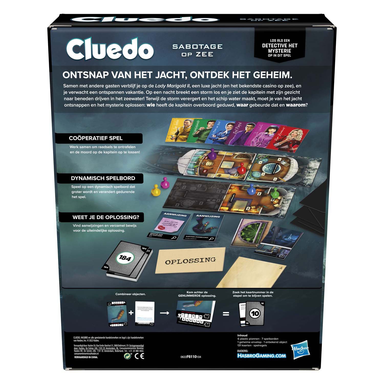 Hasbro Cluedo Flucht Sabotage auf See Brettspiel