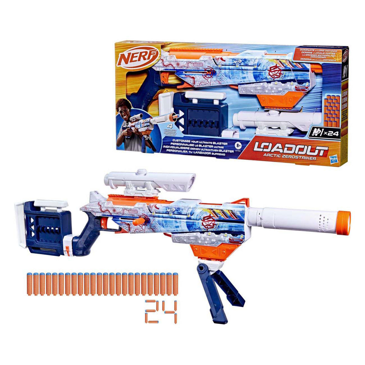 Nerf-Ausrüstung Arctic Zerostriker Blaster