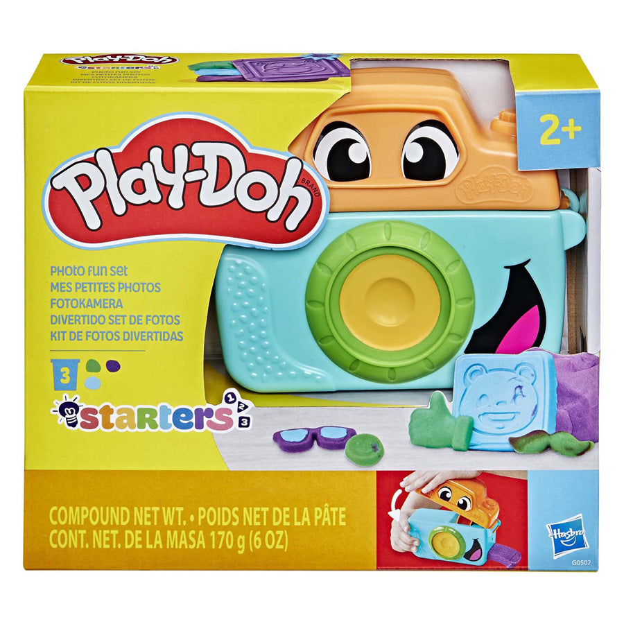 Play-doh fotoplezier voor beginners speelset - boetseerklei - speelgoedcamera - 3 potjes - knutselen voor kinderen