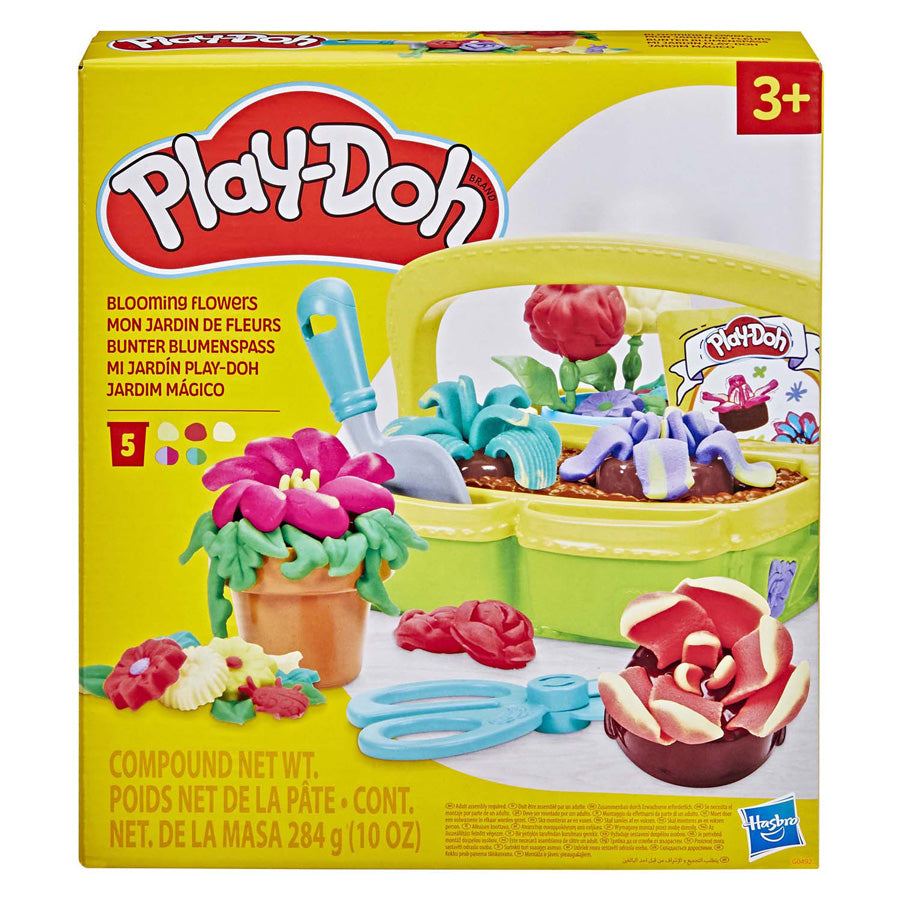Play-doh bloeiende bloemen speelset - boetseerklei - inclusief 5 potjes