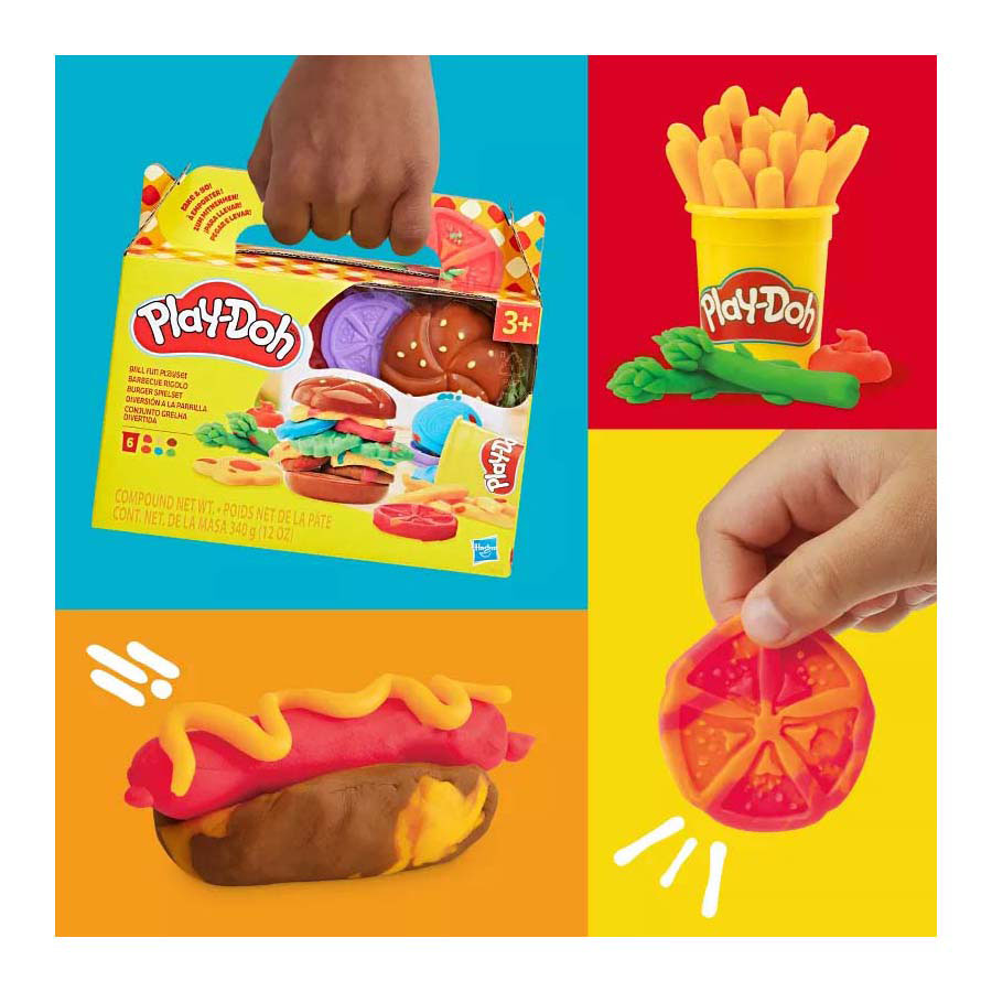 Play-Doh Grillspaß – 6 Tontöpfe