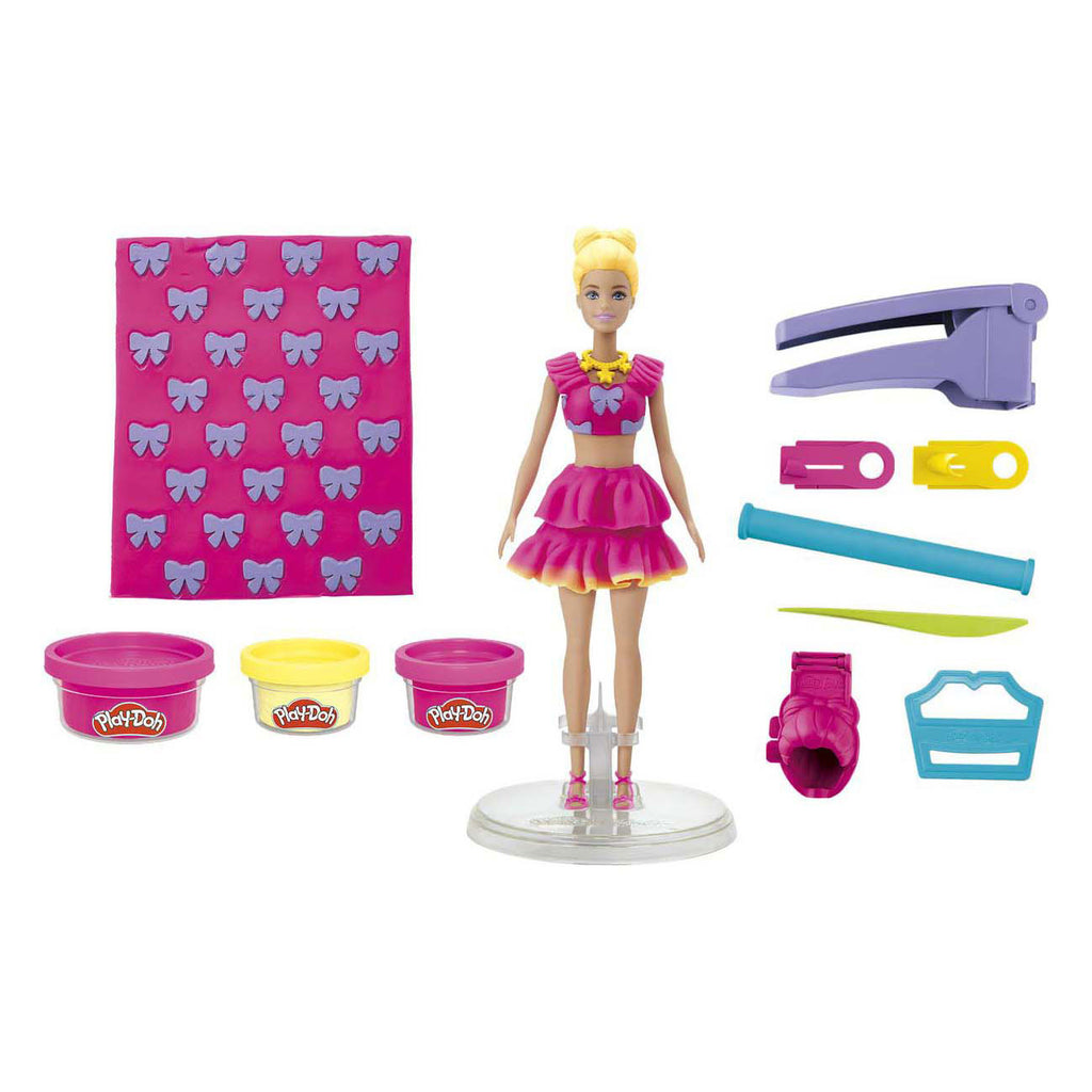 Play-Doh Barbie Rüschen und Schleifen - 3 Tontöpfe