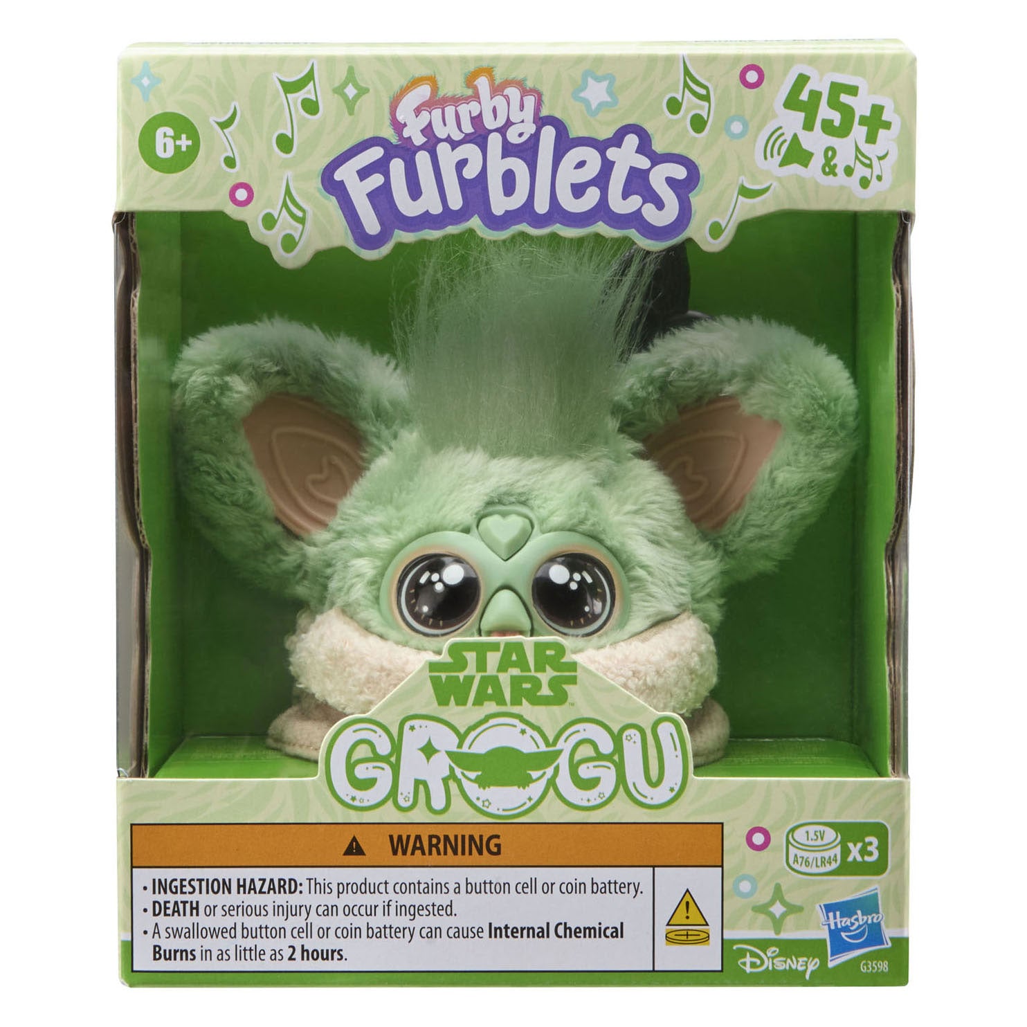Hasbro furby fublets grogu interactieve knuffel