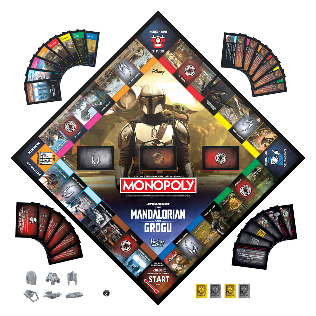 Monopoly star wars the mandalorian and grogu - bordspel