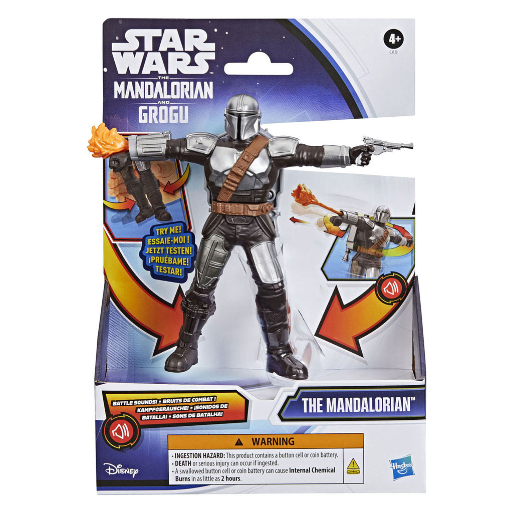 Hasbro star wars actiefiguur mandalorian fx met accessoires 15 cm.