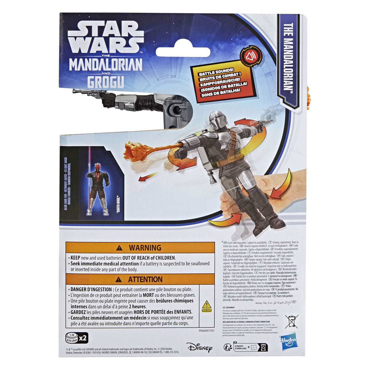 Hasbro star wars actiefiguur mandalorian fx met accessoires 15 cm.