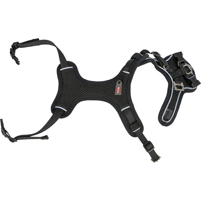 Trixie Premium-Hundegeschirr aus Flexmesh mit breitem Brustbereich, schwarz