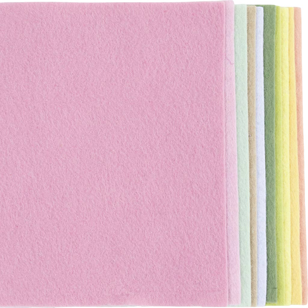 Creativ company http: www.cchobby.nl hobbyvilt-a4-vel-210x297-mm-dikte-2-mm-pastelkleuren-10-vel-1-doos