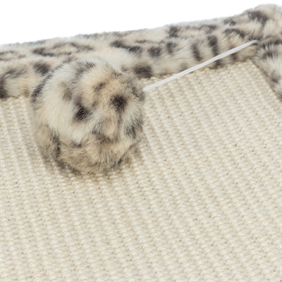 Trixie Kratzmatte mit Leopardenmuster, cremefarben