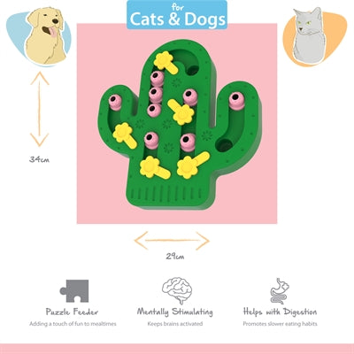 Happy Pet Tabby Patch Kaktus-Puzzle Intelligenzspielzeug