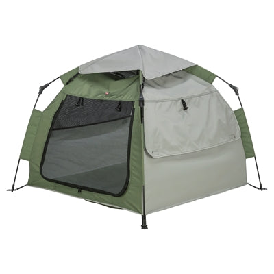 Trixie hondentent pop-up olijfgroen beige