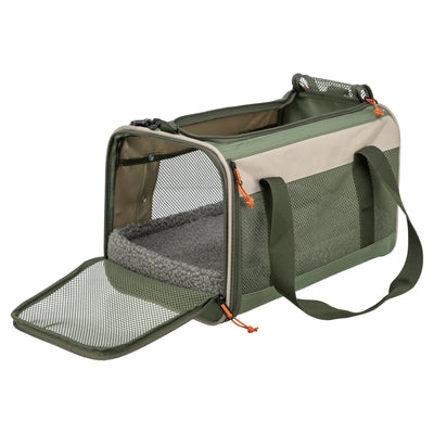 Trixie tas marlon maximaal 7 kg beige olijfgroen