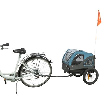 Trixie fietskar tot 23 kg blauw grijs