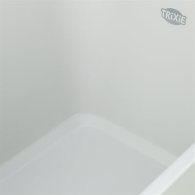 Trixie kattenbak pavo hoge rand grijs